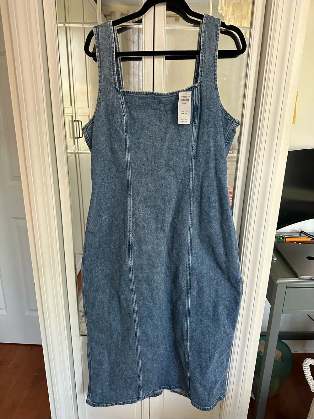 Abercrombie & Fitch Denim Maxi Dress - Medium Blue